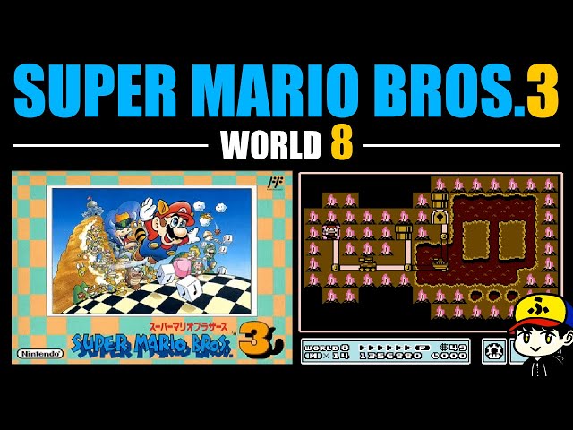 実況】マリオ3を笛なしで全クリします【スーパーマリオブラザーズ3