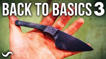 MAKING A KNIFE WITH NO POWER TOOLS!!! PART 3