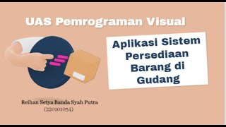 PROJEK UAS PEMROGRAMAN VISUAL APACHE NETBEANS - TEMA APLIKASI SISTEM PERSEDIAAN BARANG DI GUDANG Wealth