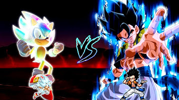 Sonic Chaos V4 JVL OP (all form) VS Gogeta TP V4 OP (all form) in Jump Force Mugen