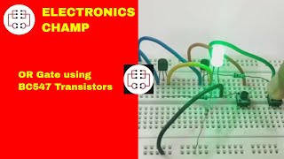 OR Gate using Transistors on a Breadboard