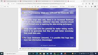 4.1 - Data Mining - Data Reduction Techniques