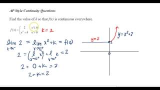 Continuity of Piecewise Functions | AP Calculus Limit & Continuity FRQ Practice