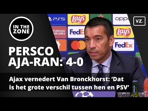 Ajax vernedert Van Bronckhorst: 'Dat is het grote verschil met PSV'