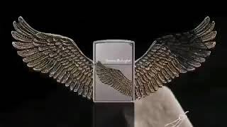 Tattoo Angel Wing You Can Fly Higher Zippo Lighter Set Zippo You Can Fly Lighter Sample
