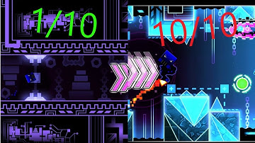 Hypersonic but all parts are from easiest to hardest | Geometry Dash