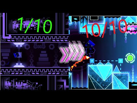 Hypersonic but all parts are from easiest to hardest | Geometry Dash