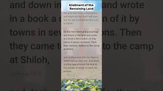 Full Video - Joshua 18 (ESV)