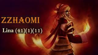 Dota 2 Zzhaomi Plays Lina... Carry Lina