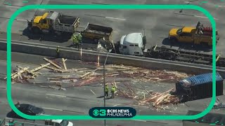 3 injured after semi crash on I-95 near Fishtown