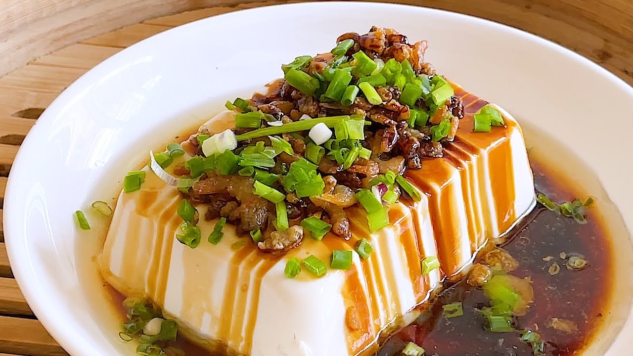 Easy Chinese Style Steamed Tofu Recipe YouTube