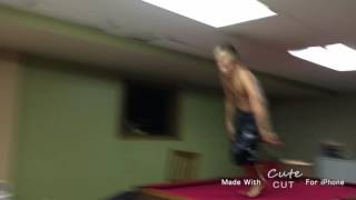 Triple front flip on flat ground!!!!