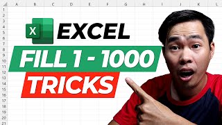 Información Tricks to Generate Numbers From 1 to 1000 in Excel Faster -  Excel Hack Actualización