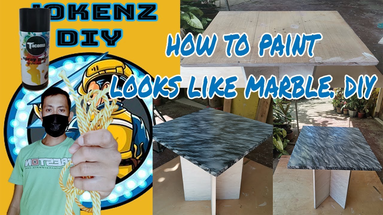 How to Paint looks like Marble design. pylox marble rope YouTube