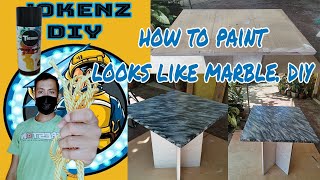How To Paint Looks Like Marble Design.