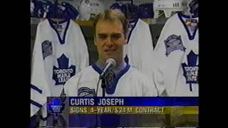 1998 News: Maple Leafs Sign Curtis Joseph