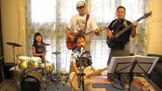 Bryan Adams - Back To You (6 year old kid slide guitar band cover)