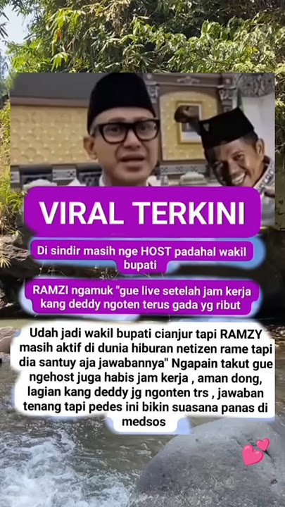 Ramzi di sind!r masih nge host padahal sudah jadi wakil bupati #artist #shorts