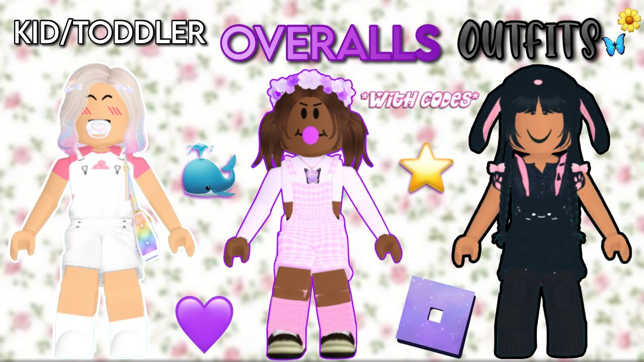 CUTE TODDLER OVERALLS ROBLOX OUTFIT CODES FOR RPS berry avenue Outfit