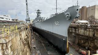 What's It Like Under A Historic Battleship? Visiting BB New Jersey in Dry Dock  April 2024