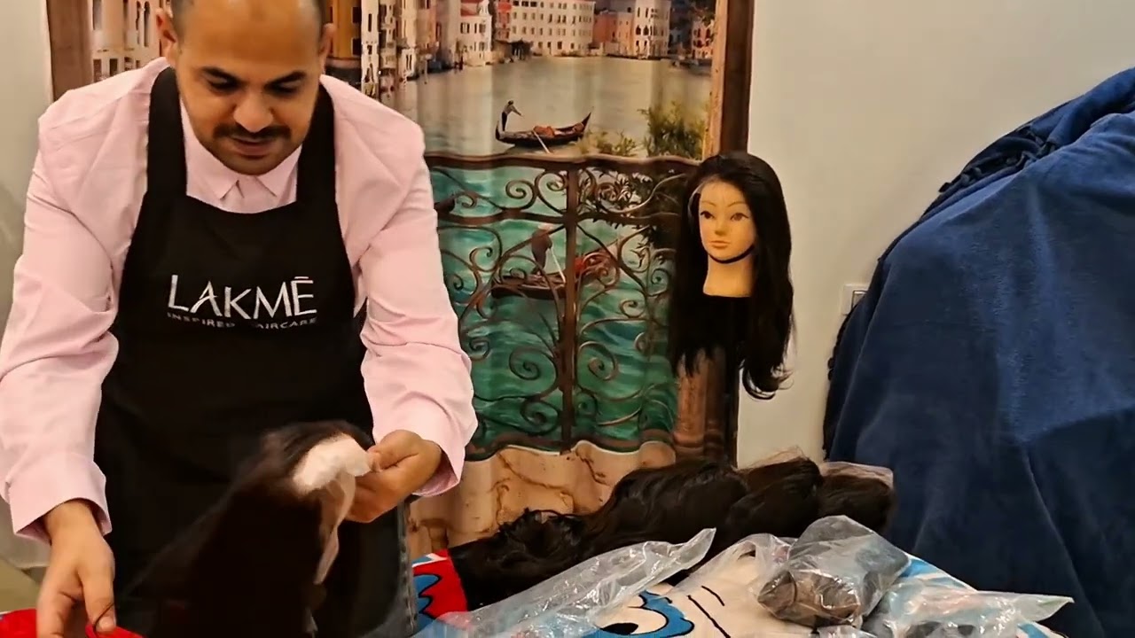 ​قبل ما تشتري باروكة.. شوفي تفاصيل الشغل الدرجه الاولى (دانتيل سويسري وشعر طبيعي) 🔝🌟