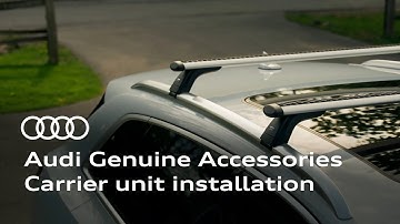 Install your Audi Genuine Accessories carrier unit