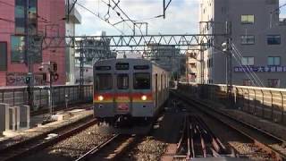 8500系8640Fと東武30000系 溝の口駅入線シーン