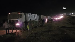 52 lorries carrying aid to Gaza entered through Kerem Abu Salim Border Gate