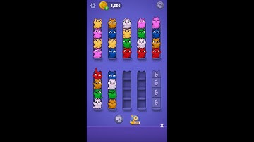 Kitty Sort: Twisted Tails Level 51-55 Gameplay | Funny Games