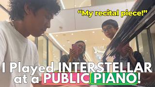 I Played INTERSTELLAR at a PUBLIC PIANO... They Loved It! | Public Piano Cover