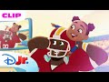 AJ Rescues Dad from FOMO on Football Game Day! 🏈 | Hey AJ! | New Show Available Soon | @disneyjr