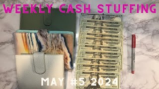 Cash envelope stuffing May week 5 | sinking funds | How to save money on a low income |