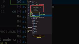 Swipe two variable values in JavaScript #javascript #swipe #variables
