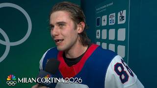 'So proud to be American': Jack Hughes reflects on game-winner vs. Canada | Winter Olympics