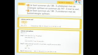 pluspunt 4 groep 6 blok 9 doel 1 deelsommen met splitsen en te veel