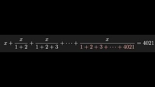 Linear equation, triangular numbers, and telescoping sum