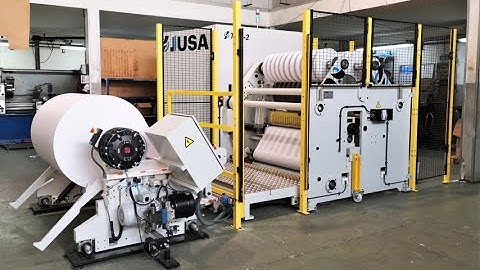ABT - JUSA TSR-2 Central drum slitting-rewinding machine for cigarettes paper NEW (S61)