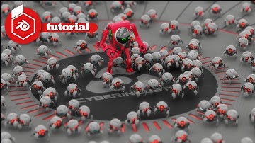 Blender  boids particles crowd simulation  tutorial