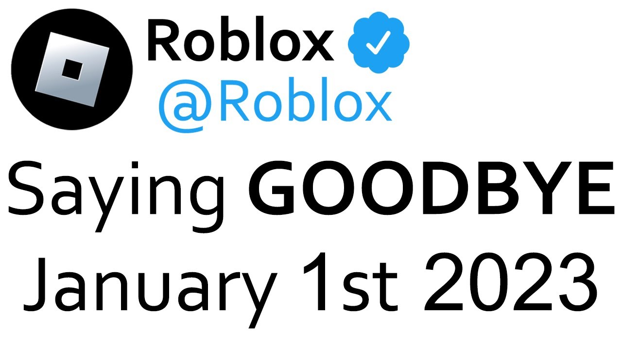 Roblox Shutting Down in 2023 YouTube