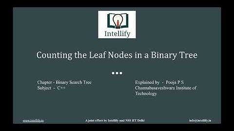 Counting the leaf nodes in a binary tree