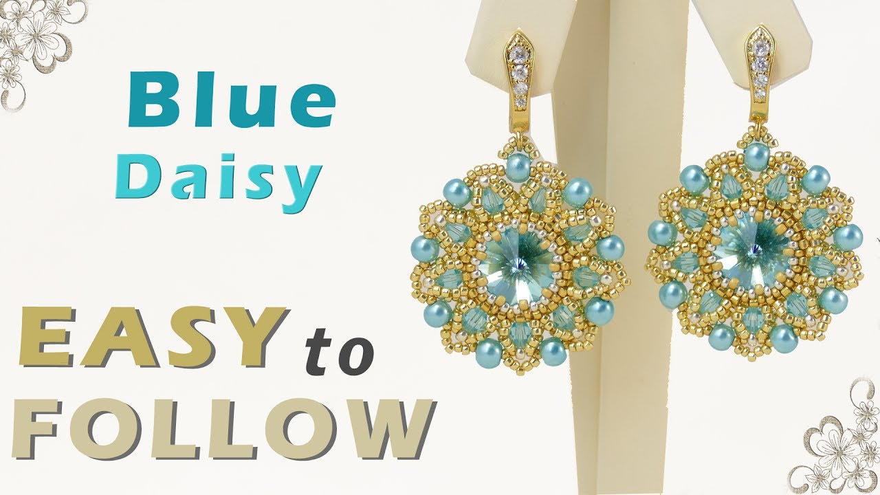 How to make earrings using 14 mm, 12 mm or 10 mm rivolis