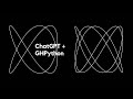 Oscilloscope - Lissajous Curve made by OpenAI ChatGPT + GHPython in Grasshopper Rhino 3d