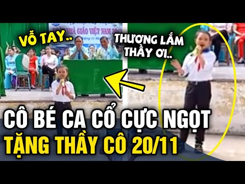 Video Cô bé 'HÁT CA CỔ' văn nghệ ngày 20/11 khiến thầy cô... - youtube