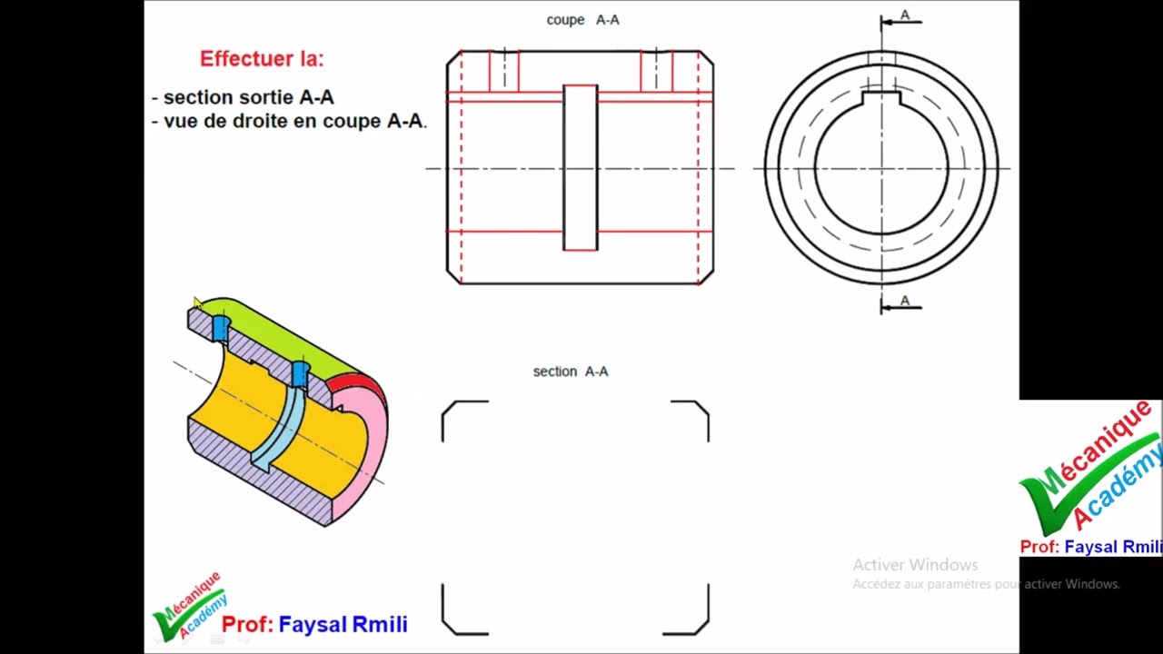 dessin de définition ( exercice n ° 172-4)
