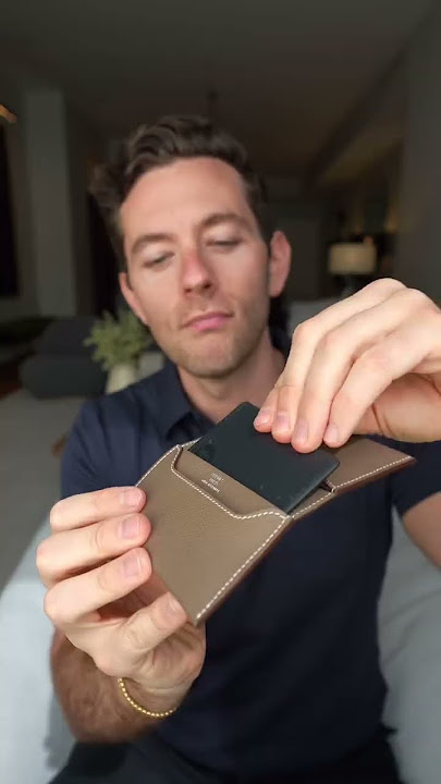 Unboxing and setting up the RMS Wallet in Etoupe from Hermès #wallet #mens #cardcase #luxury