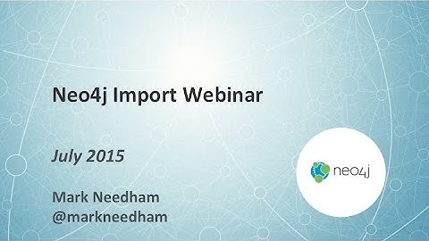 Optimizing Data Import with Neo4j