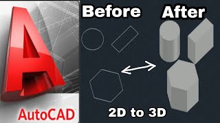 How to use EXTRUDE command in AutoCAD