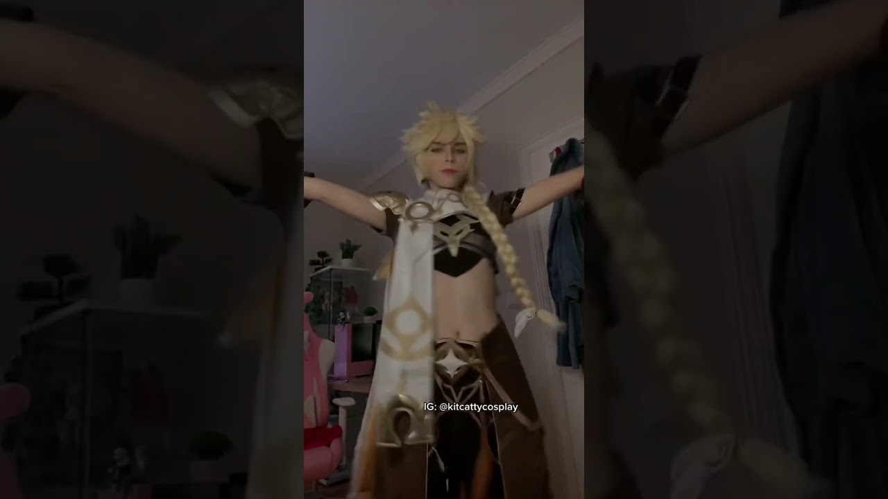 He’s so cute 😭 #cosplay #genshinimpact #genshinimpactcosplay #cosplaygirl #aethergenshinimpact