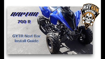 How To: GYTR Nerf Bar Install - Yamaha Raptor 700 R
