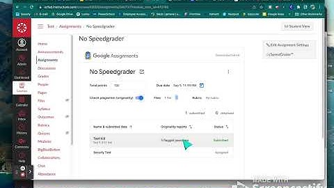 Canvas- Google Assignments- Grading